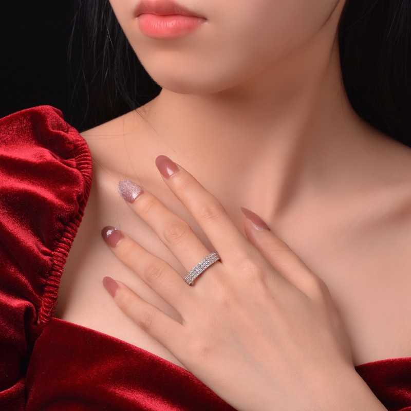 925 silver diamond ring