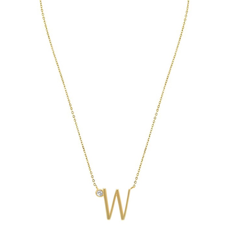925 silver English letters necklace