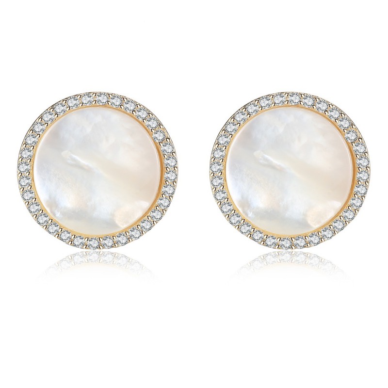 S925 SILVER EARRINGS PEARL STUD