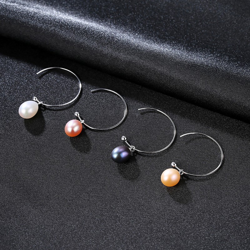 S925 SILVER NATURAL PEARL EARRINGS