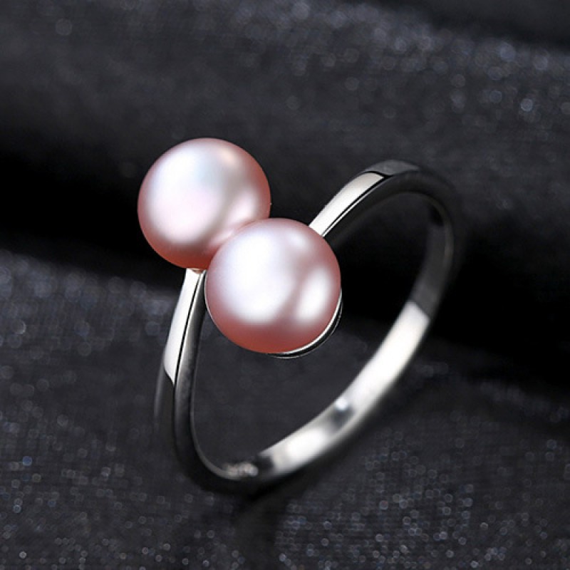 925 SILVER PEARL RINGS SIZE ADJUSTABLE