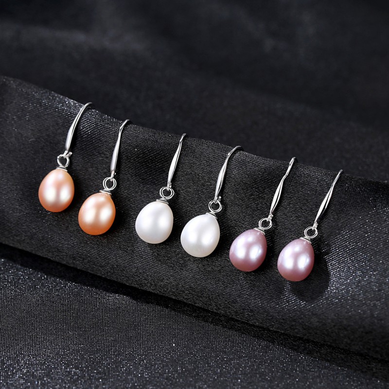 S925 SILVER PEARL EARRINGS