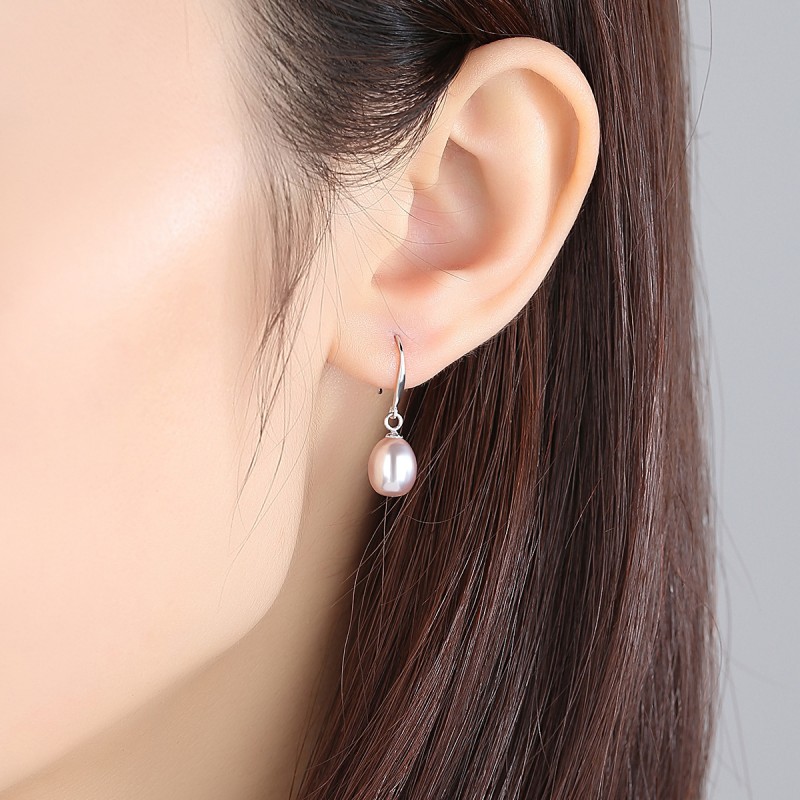 S925 SILVER PEARL EARRINGS