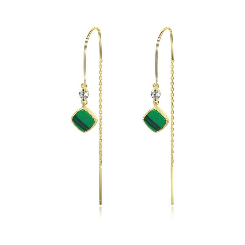 925 silver gold plated earrings