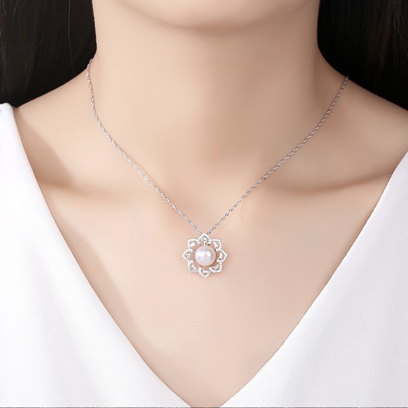 S925 SILVER PEARL WOMEN NECKLACE