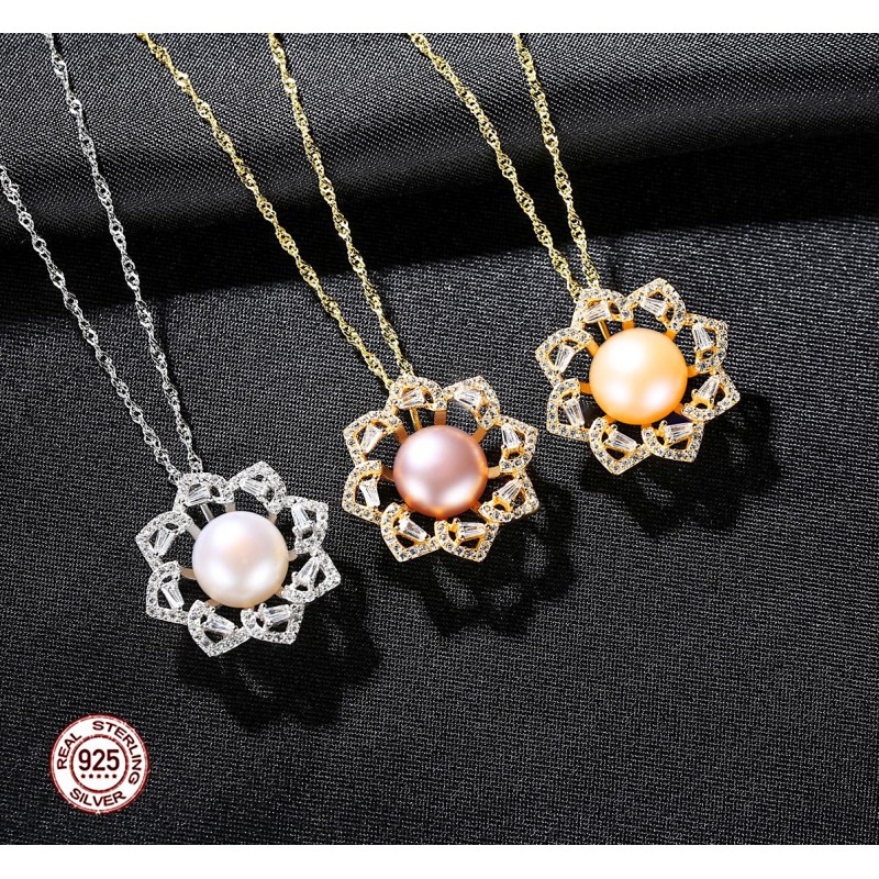 S925 SILVER PEARL WOMEN NECKLACE