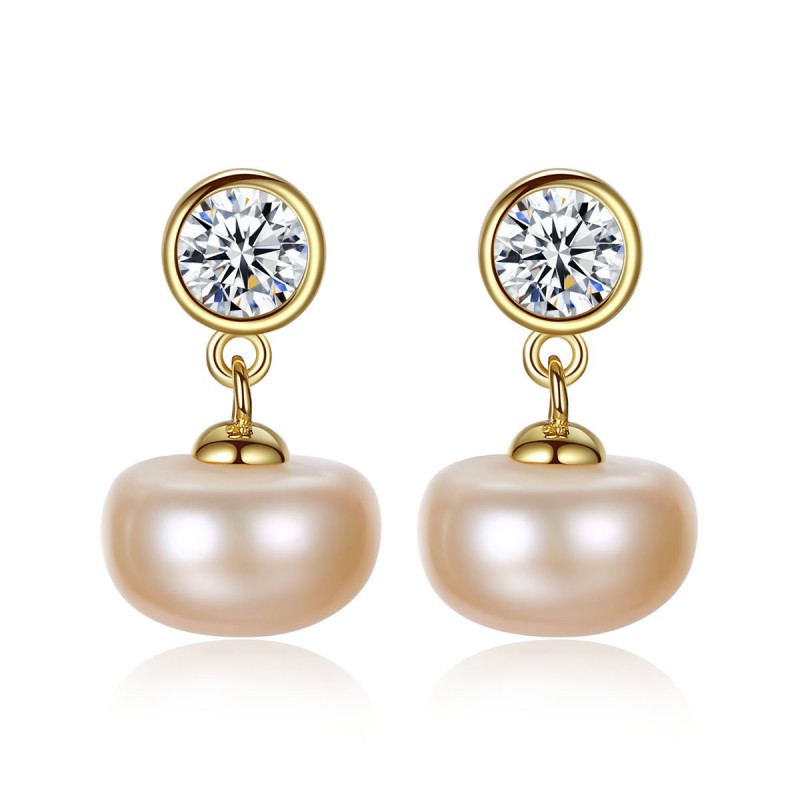 S925 SILVER PEARL EARRINGS STUD