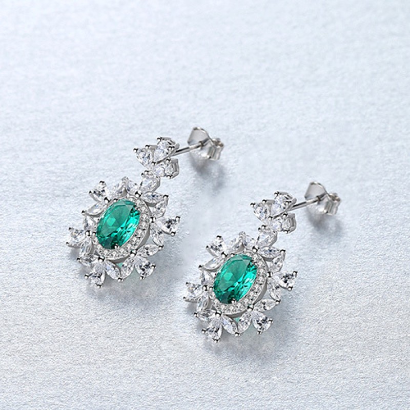 925 SILVER ZIRCON EARRINGS STUD