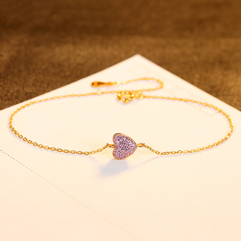 925 silver heart bracelet