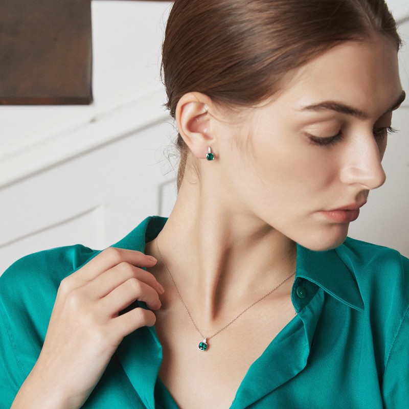925 silver quadrate earrings