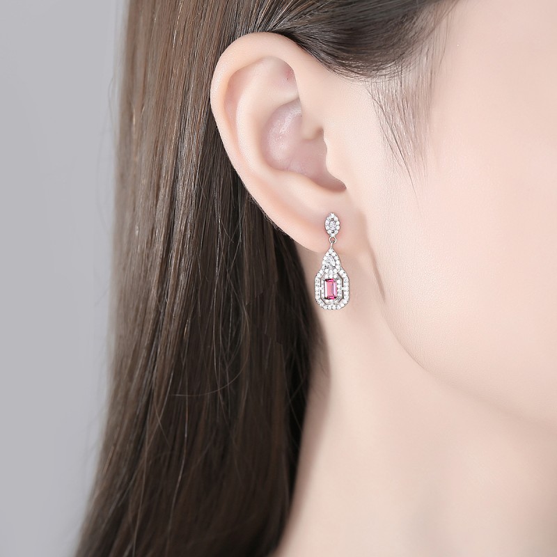 925 silver quadrate earrings