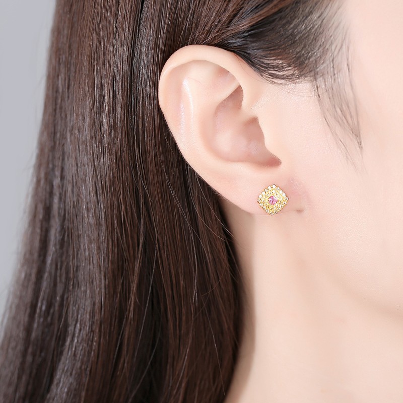 925 silver quadrate earrings