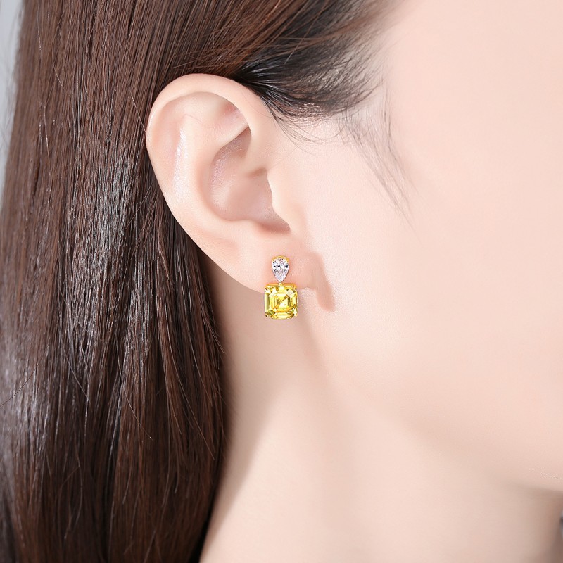 925 silver quadrate earrings