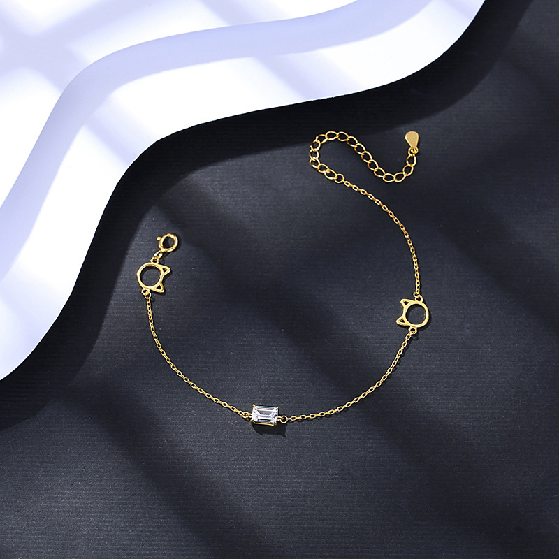 925 silver circle bracelet