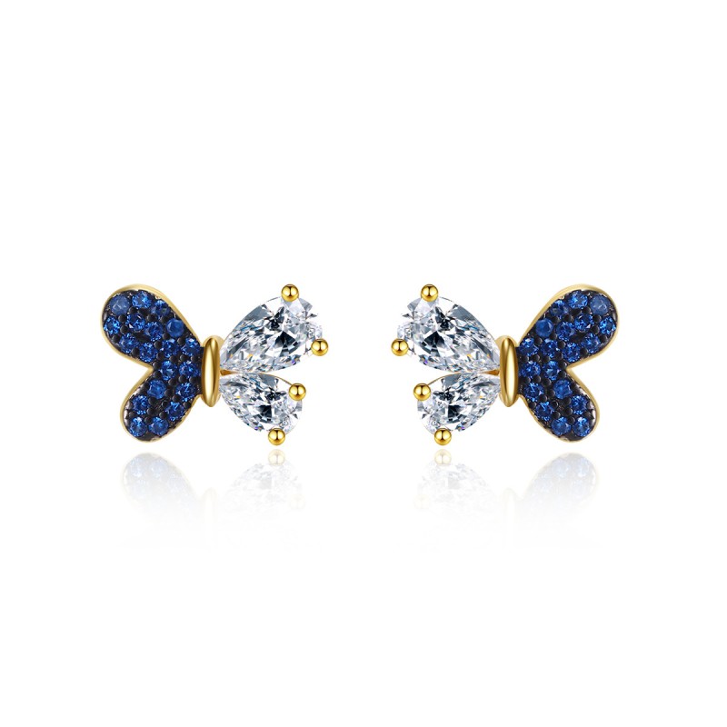 925 silver butterfly earrings