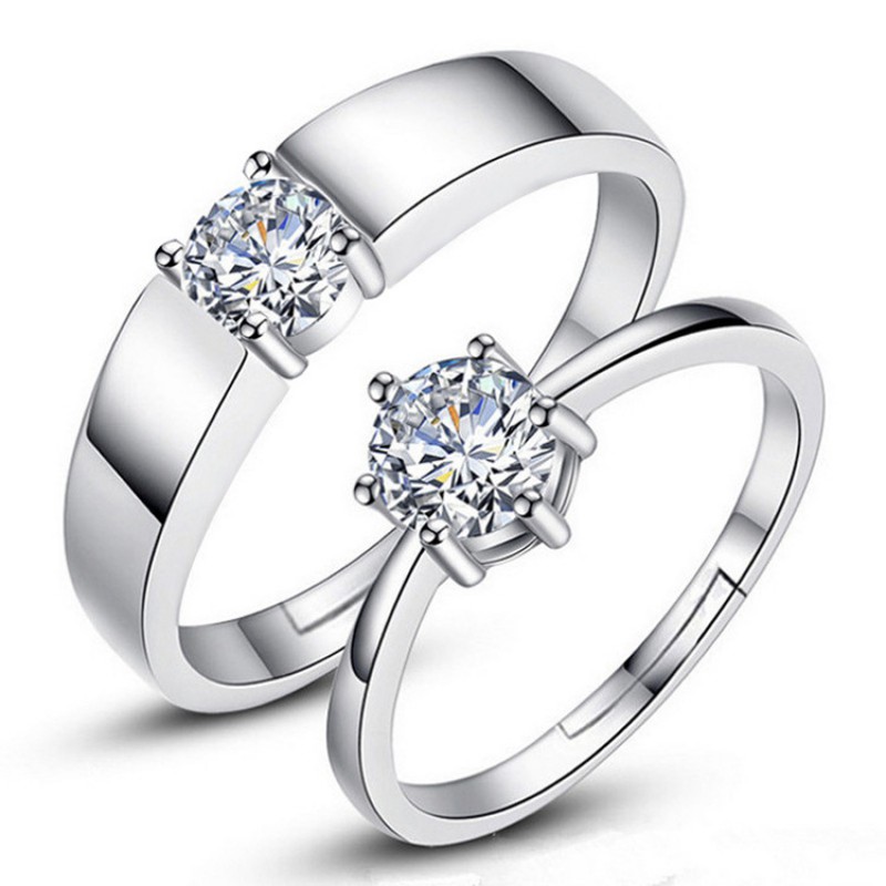 925 SILVER COUPLE RINGS engagement ring