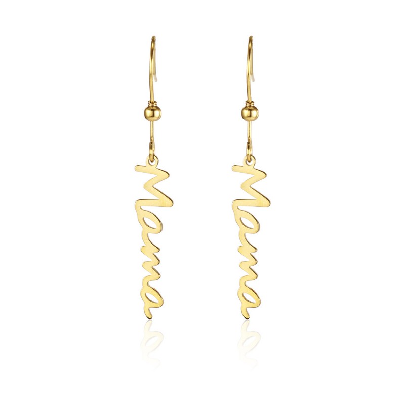 MAMA EARRINGS STAINLESS STEEL WOMEN JEWELRY