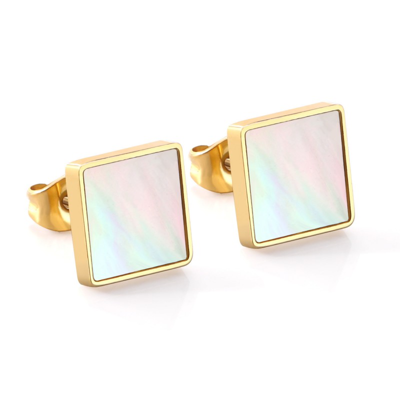 OEM CUSTOMIZE STAINLESS STEEL BLACK EARRINGS STUD