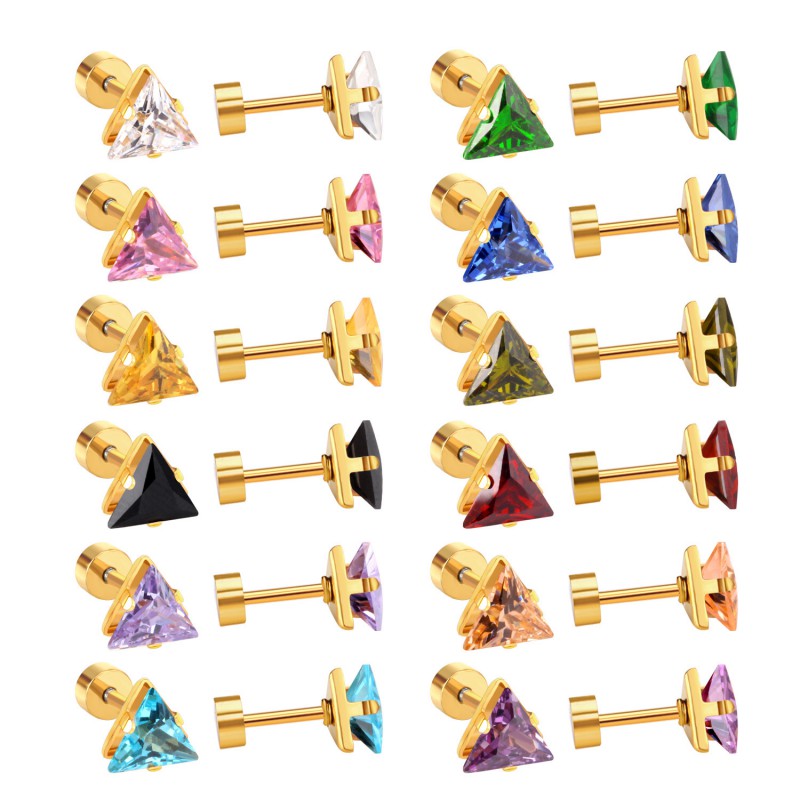 OEM high grade stainless steel earrings studs