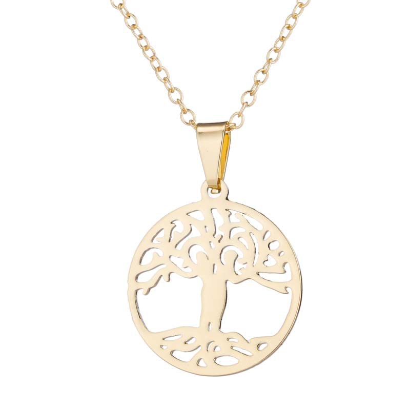 stainless steel love tree necklace