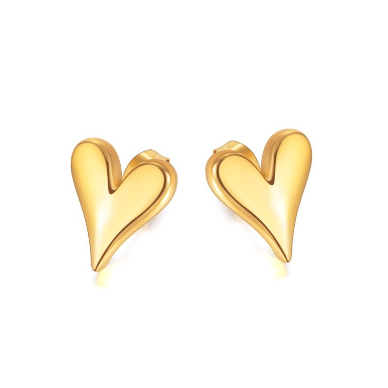 stainless steel  heart earrings