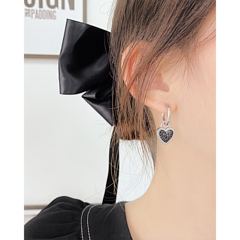 stainless steel  heart earrings