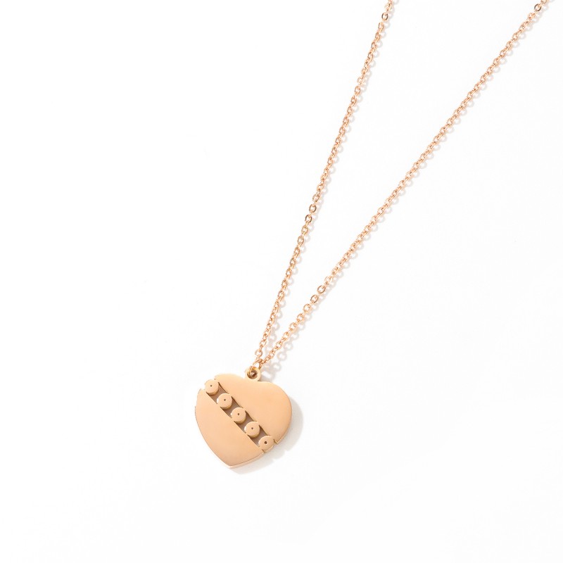 stainless steel heart necklace