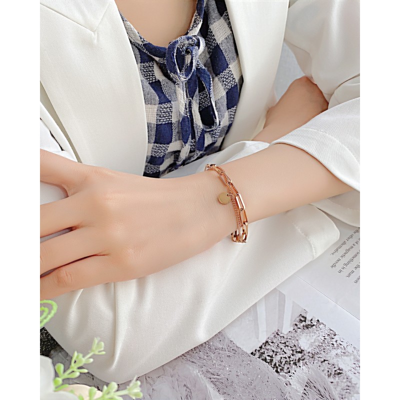stainless steel circle bracelet