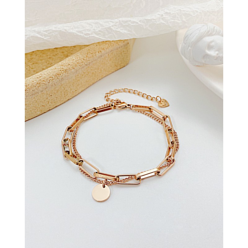 stainless steel circle bracelet