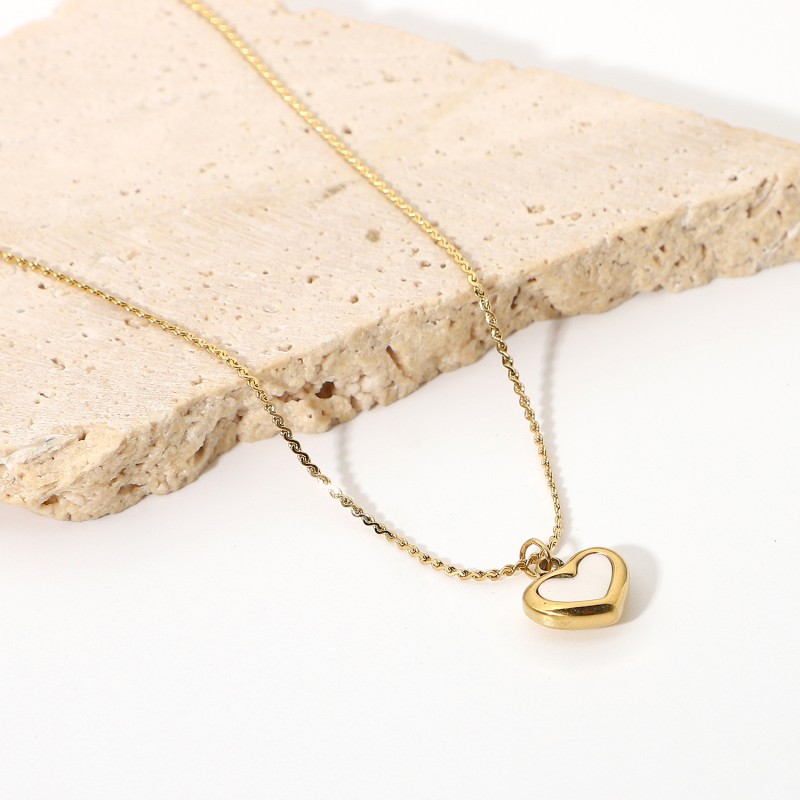 stainless steel heart necklace