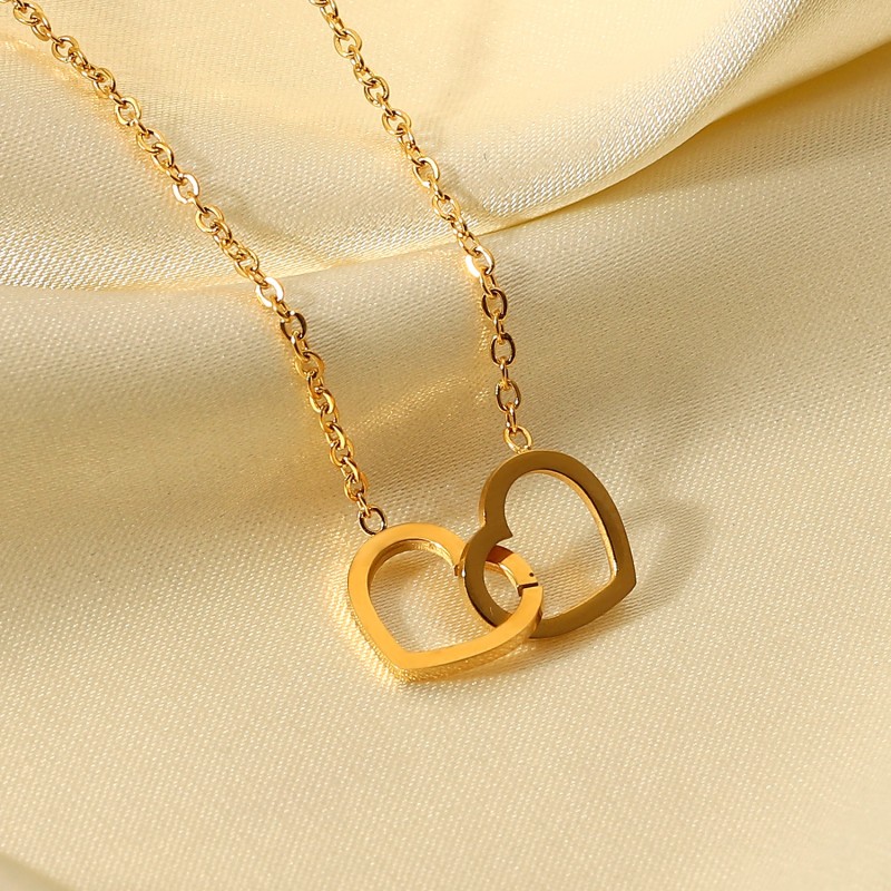stainless steel heart necklace