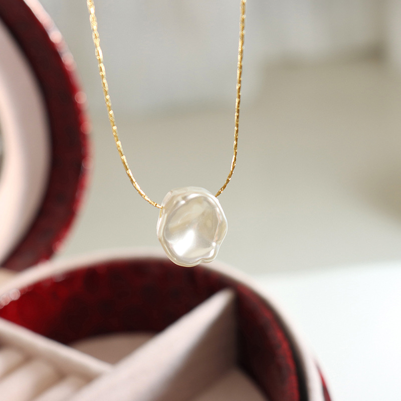 stainless steel circle necklace