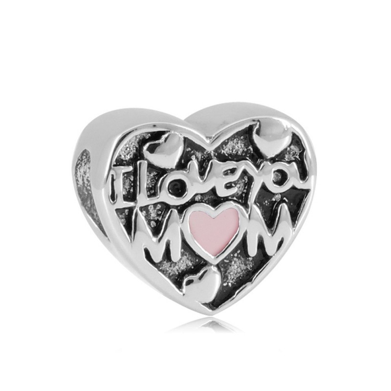 stainless steel heart bracelet beads