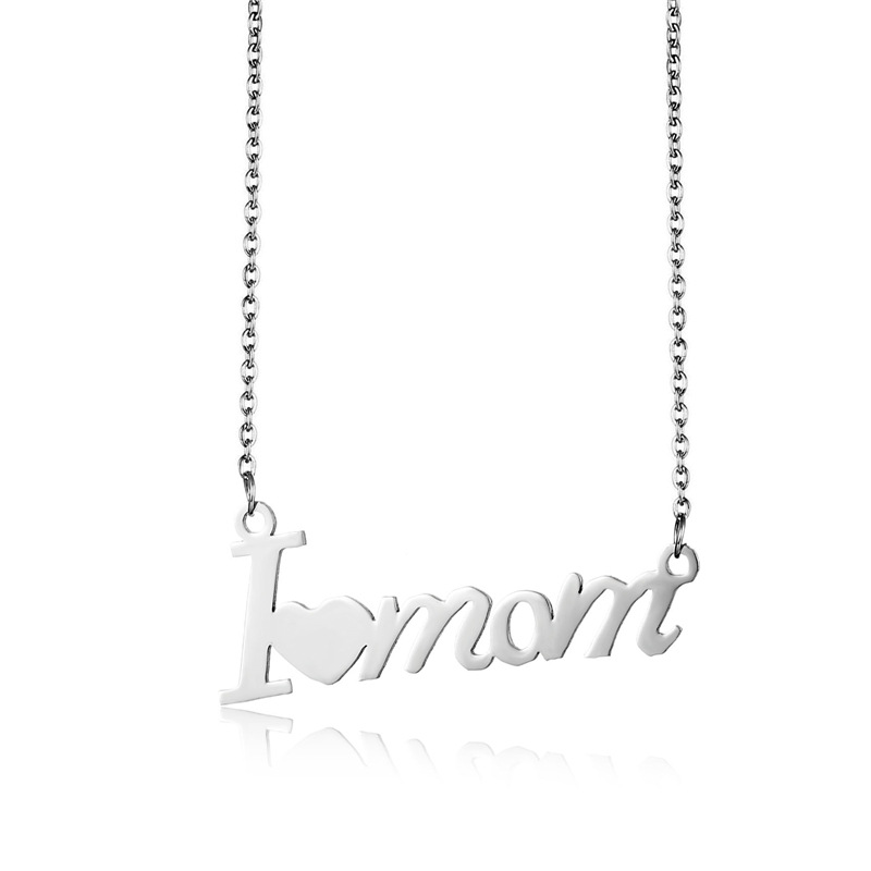 stainless steel Mother's Day style necklace
