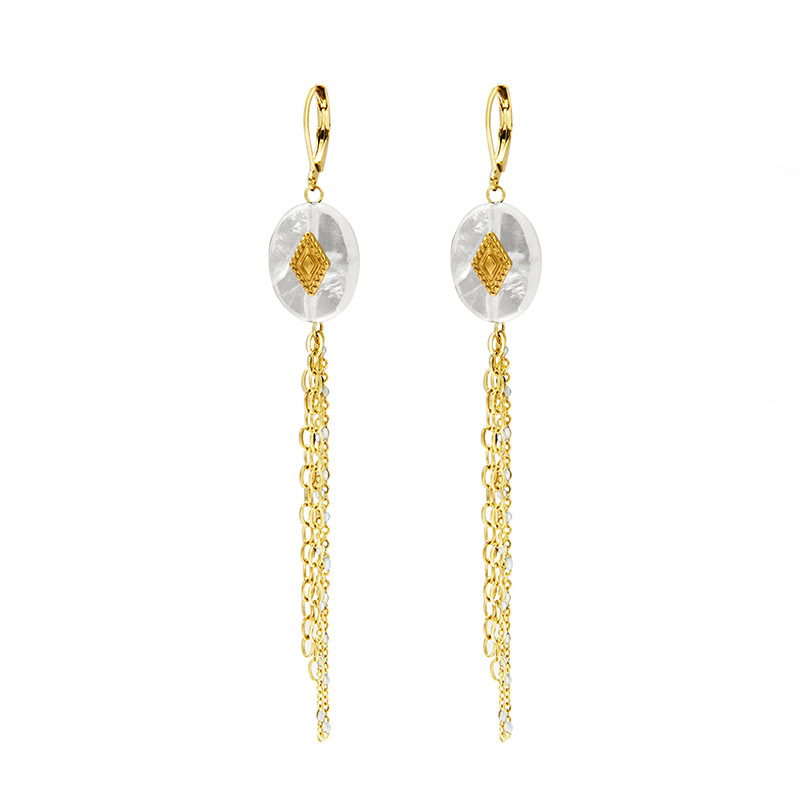 stainless steel circle earrings