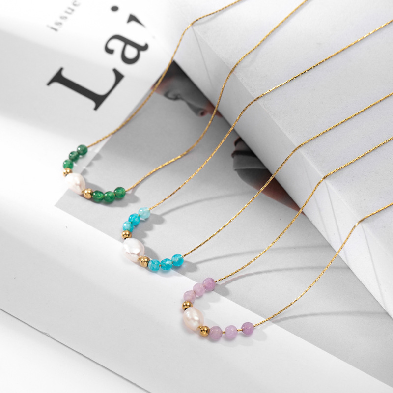 stainless steel circle necklace