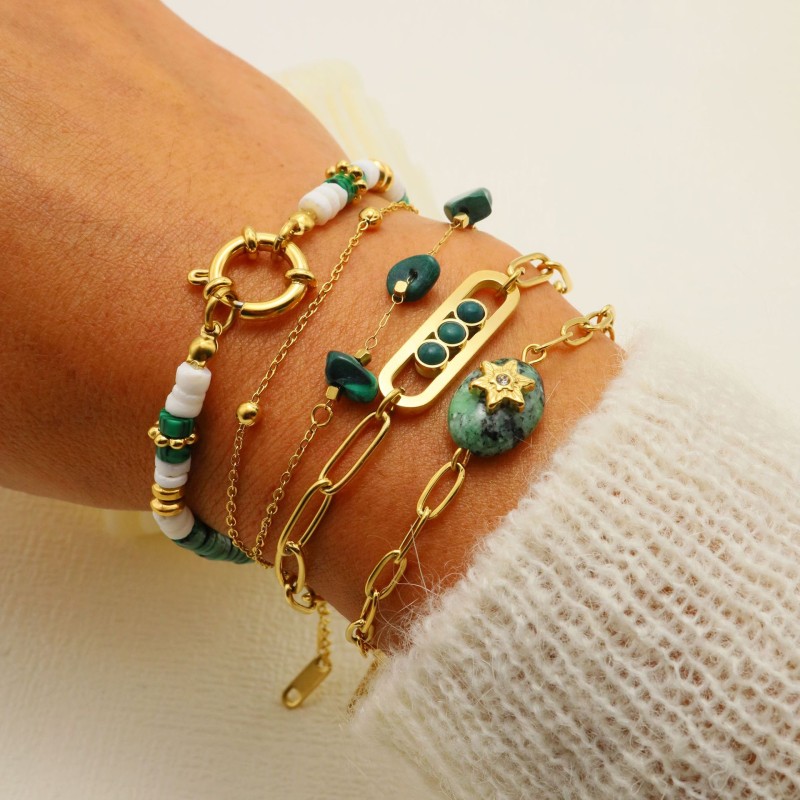 stainless steel circle bracelet