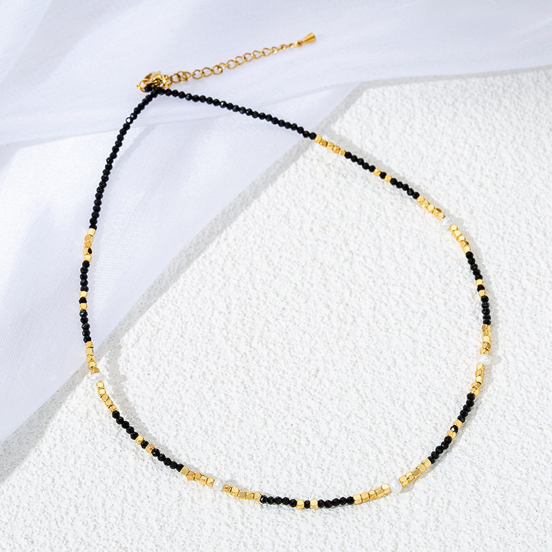 stainless steel circle necklace