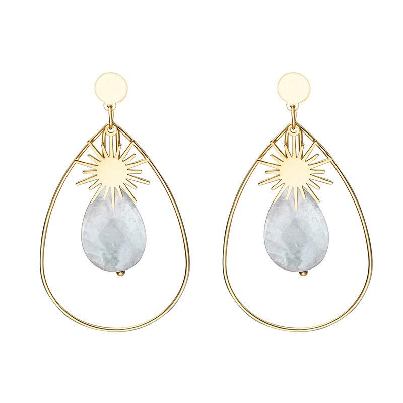 stainless steel circle earrings