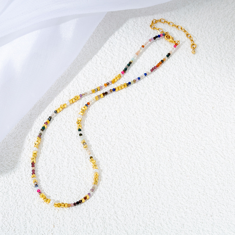 stainless steel circle necklace