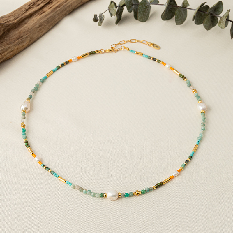 stainless steel circle necklace