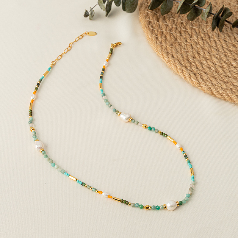 stainless steel circle necklace