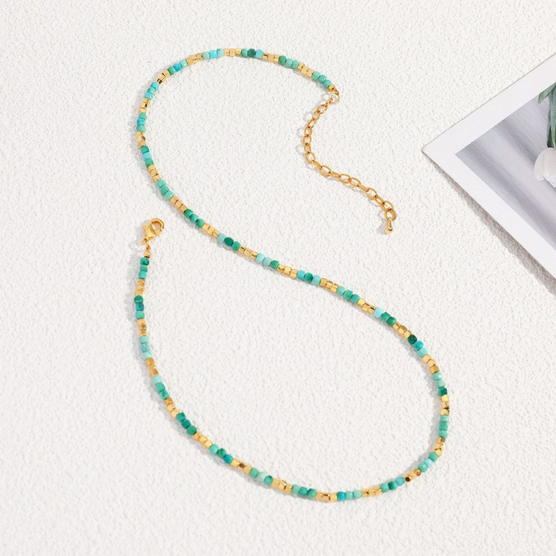 stainless steel circle necklace
