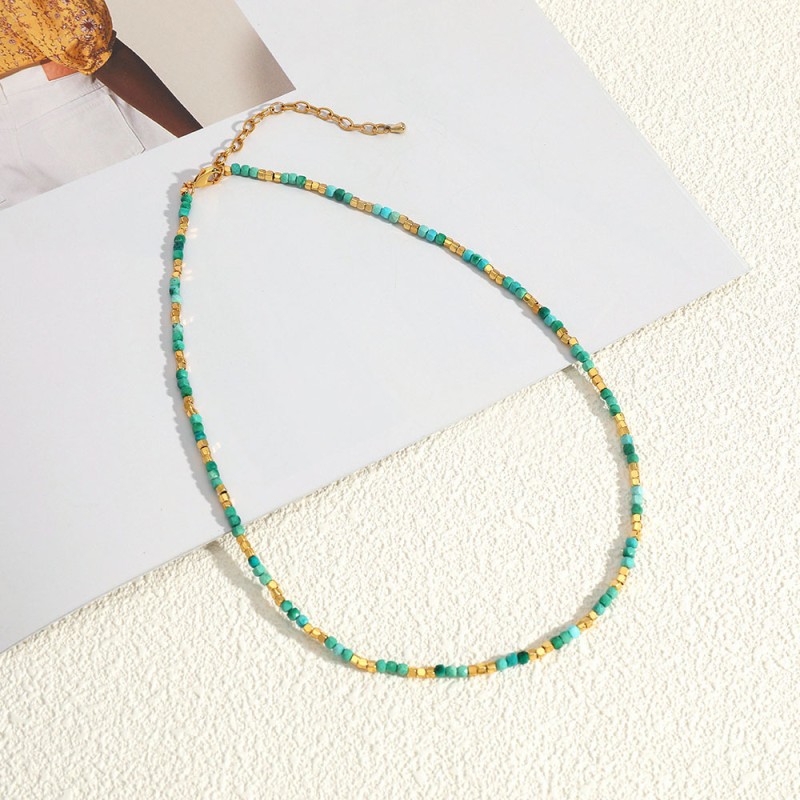 stainless steel circle necklace