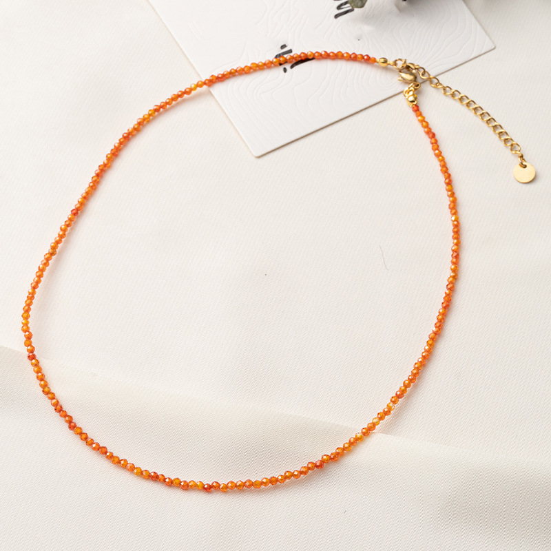 stainless steel circle necklace