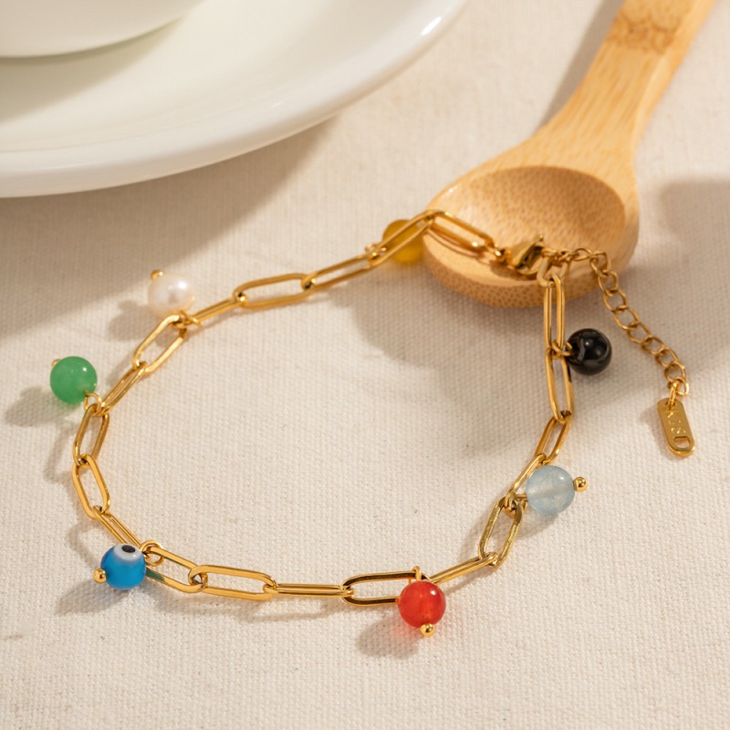 stainless steel circle bracelet