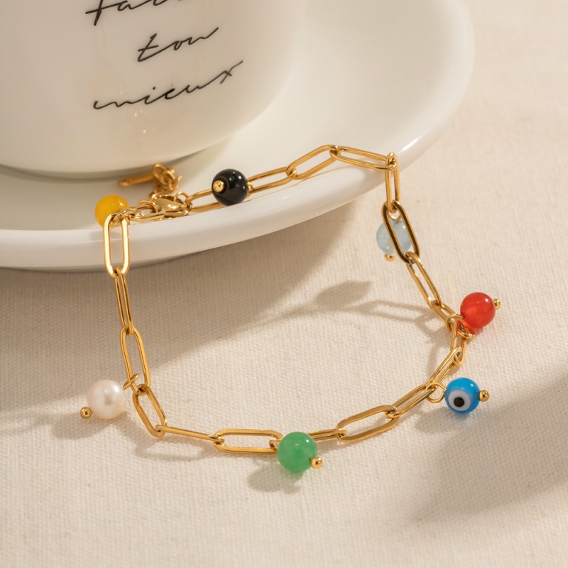 stainless steel circle bracelet