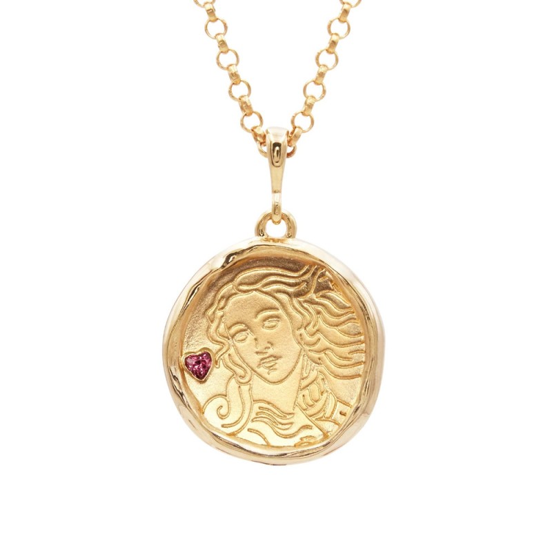 stainless steel Greek goddess necklace