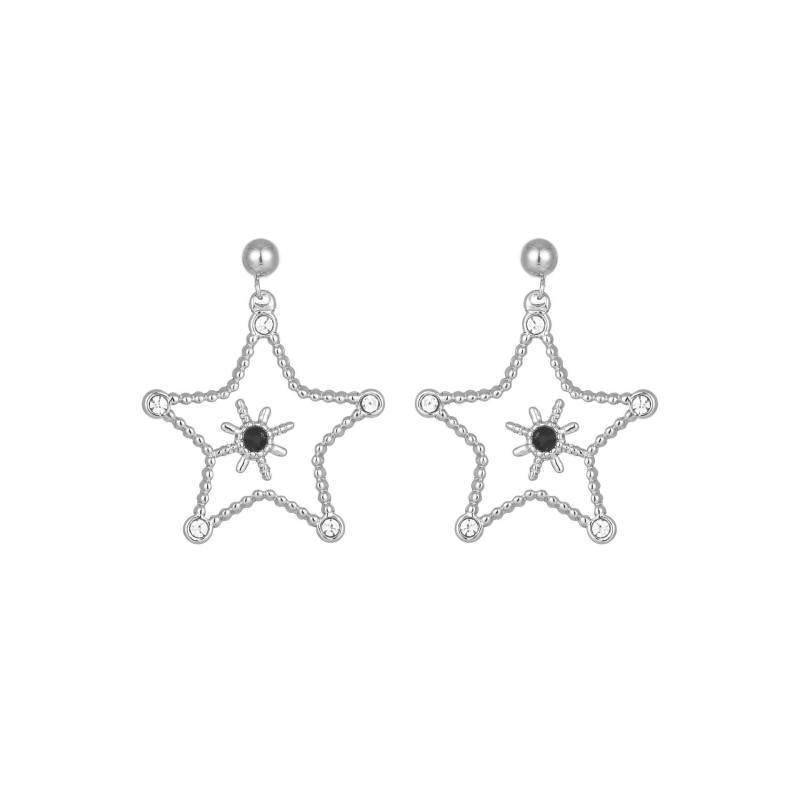 stainless steel five-pointed star earrings