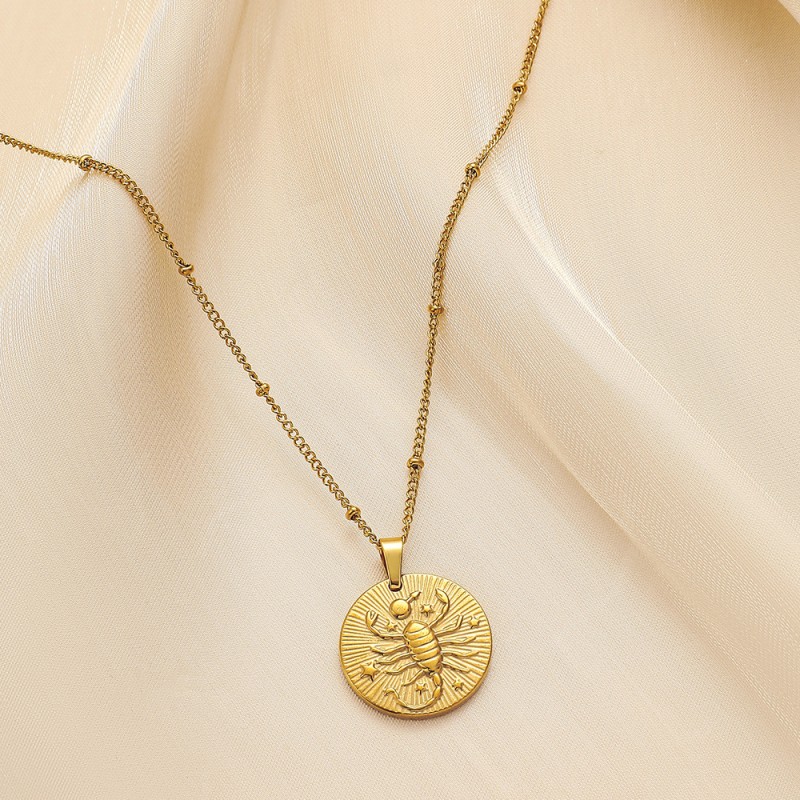 stainless steel constellation necklace